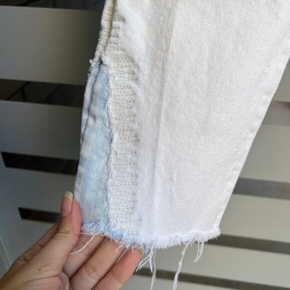 MOUSSY Vintage Mv Burnside White Denim Slim Jeans Size 30 - Picture 6 of 12